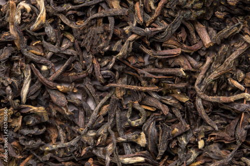 Red dried tea. Close-up.