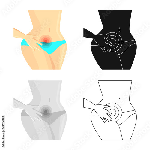 Vector illustration of hospital and rendering symbol. Set of hospital and help vector icon for stock.