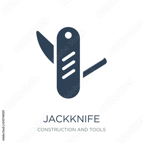 jackknife icon vector on white background, jackknife trendy fill