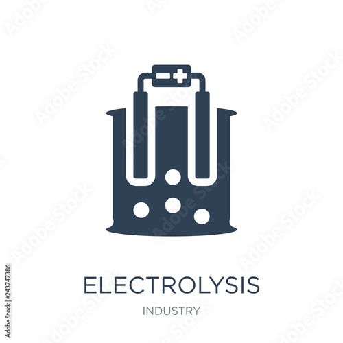 electrolysis icon vector on white background, electrolysis trend