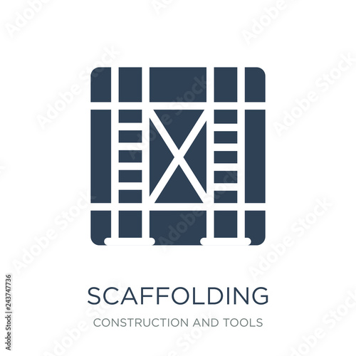 scaffolding icon vector on white background, scaffolding trendy