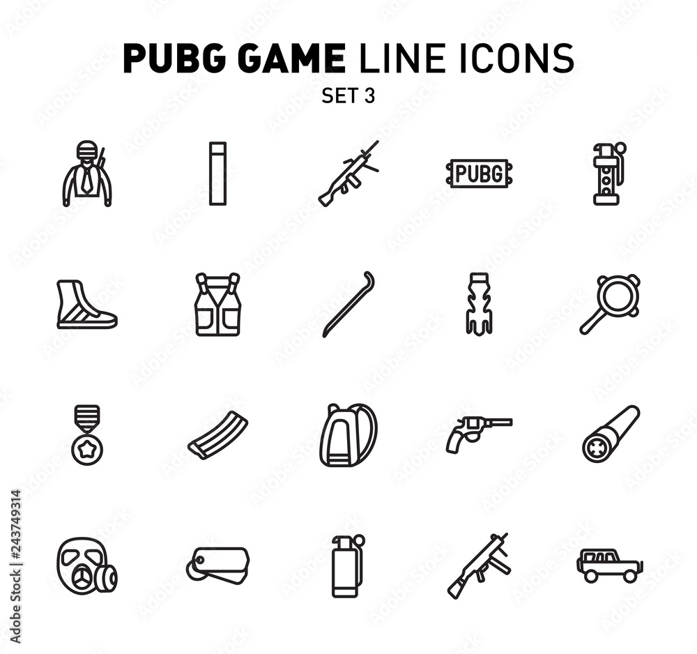 pubg-game-line-icons-vector-illustration-of-combat-facilities-linear