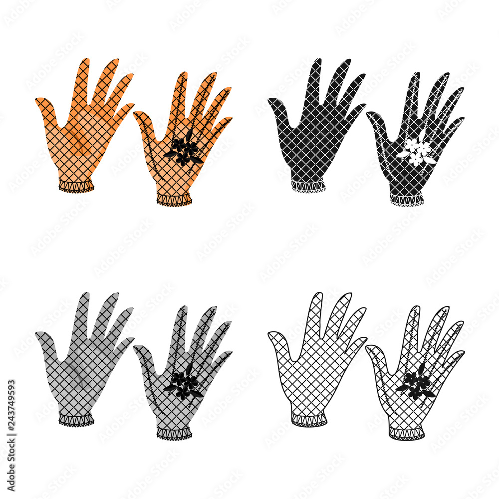 Fototapeta premium Vector design of silhouette and safety symbol. Set of silhouette and comfort vector icon for stock.