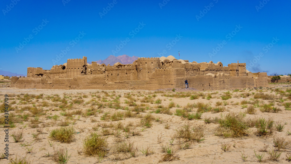 Ancient city of Yazd and Sar Yazd Fortress in Iran