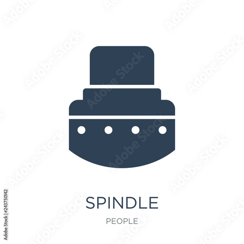 spindle icon vector on white background, spindle trendy filled i