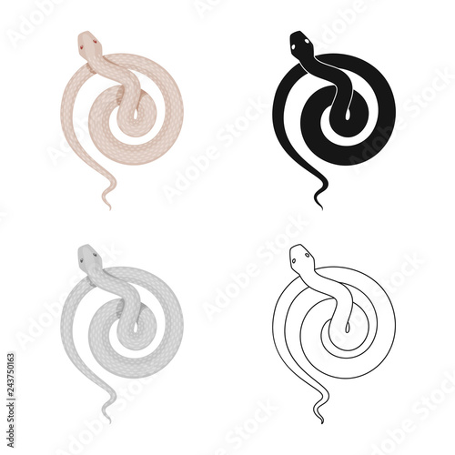 Vector design of mammal and danger sign. Collection of mammal and medicine stock vector illustration.