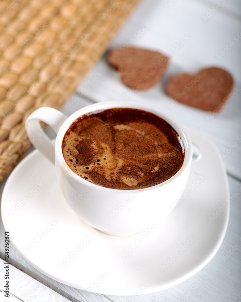 Turkish coffee and cookies