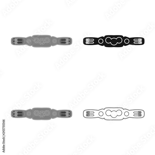 Isolated object of equipment and riding symbol. Collection of equipment and competition stock vector illustration.