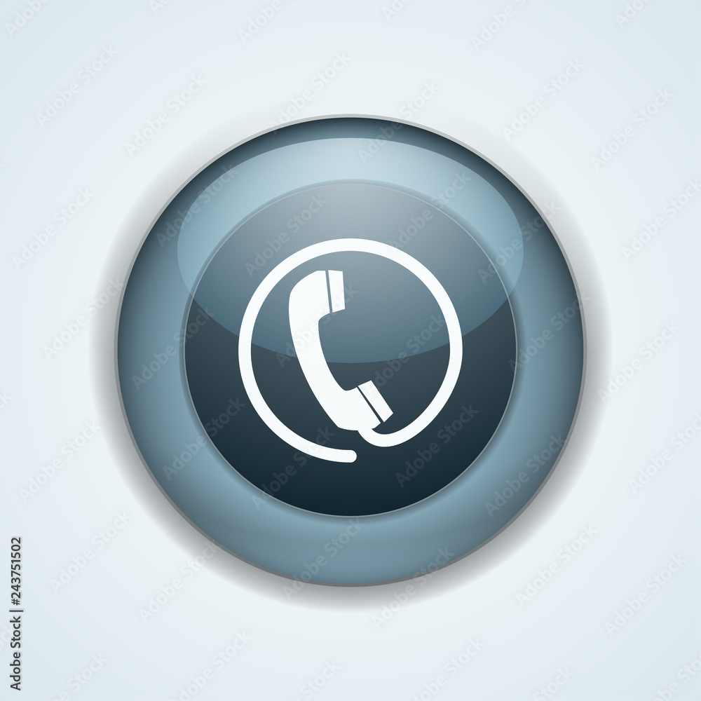 Contact Wire Pfone button illustration Contact Wire Pfone button illustration