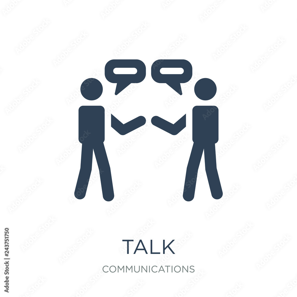 talk icon vector on white background, talk trendy filled icons f talk icon vector on white background, talk trendy filled icons f