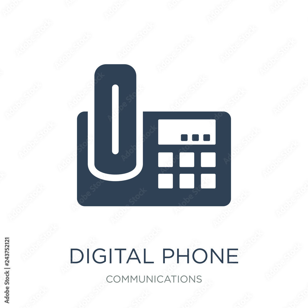 digital phone icon vector on white background, digital phone tre digital phone icon vector on white background, digital phone tre