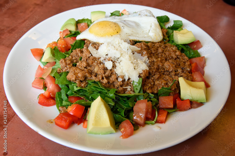 Okinawan taco rice. Okinawan taco rice.