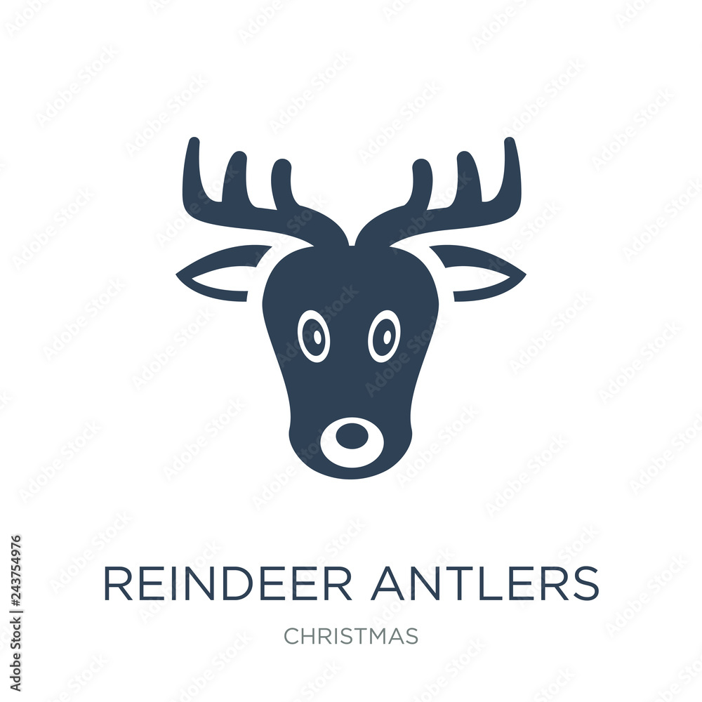reindeer antlers icon vector on white background, reindeer antle reindeer antlers icon vector on white background, reindeer antle