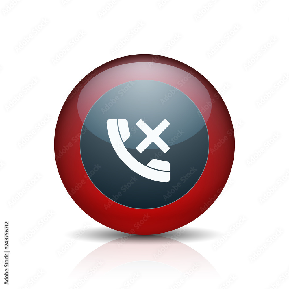 No Call Phone button illustration No Call Phone button illustration