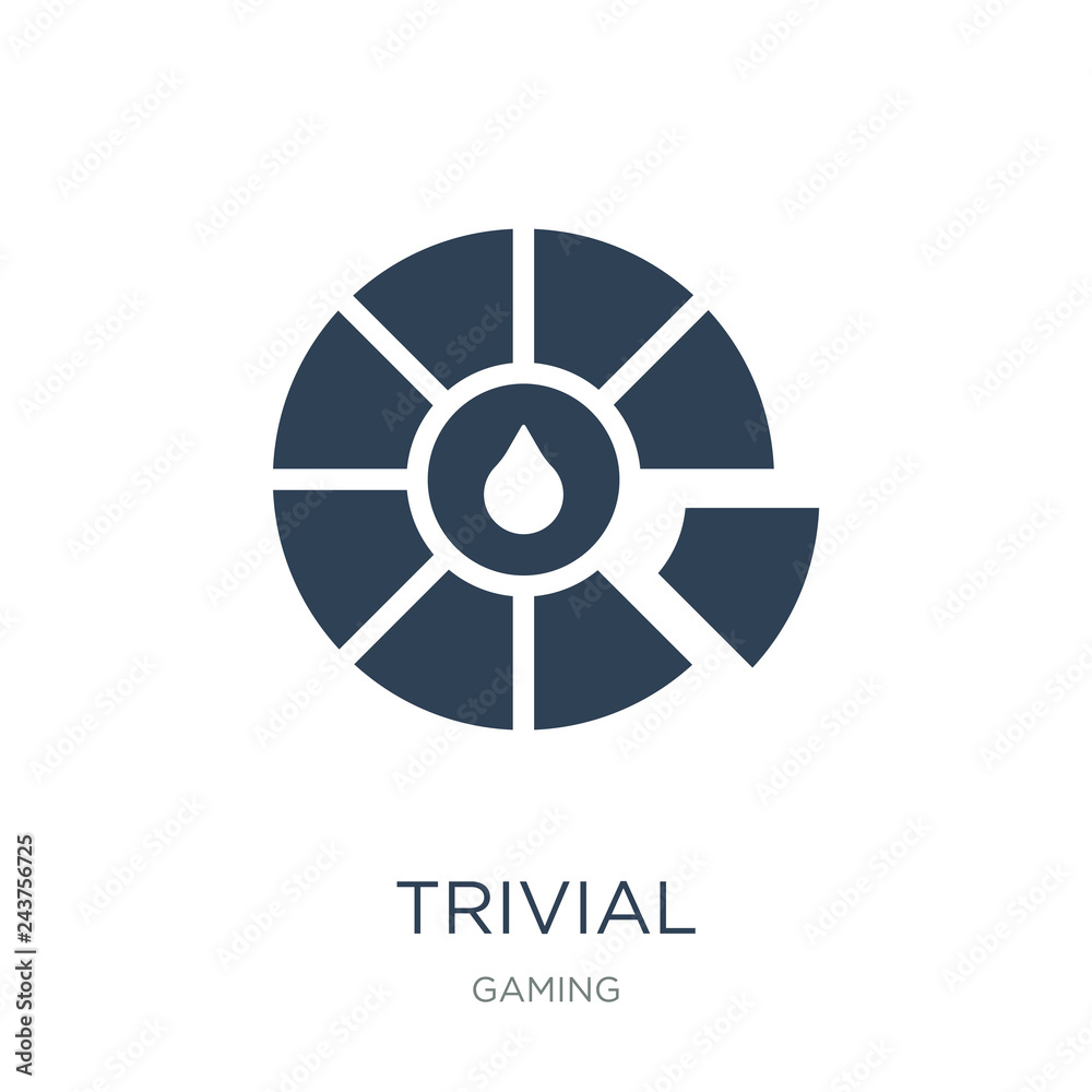 trivial icon vector on white background, trivial trendy filled i trivial icon vector on white background, trivial trendy filled i