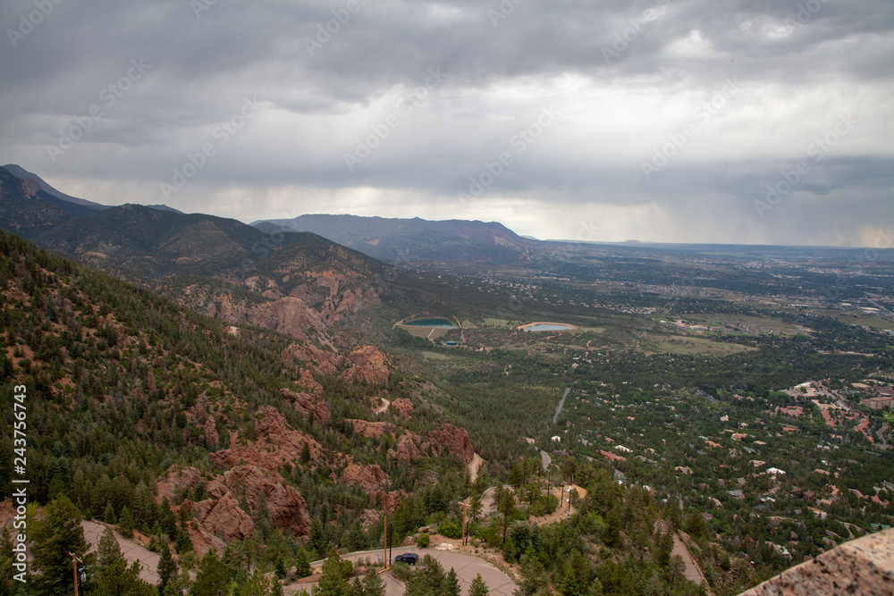 View of Colorado Springs from Cheyenne Mountain