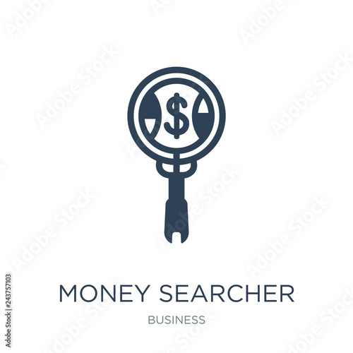 money searcher icon vector on white background, money searcher t