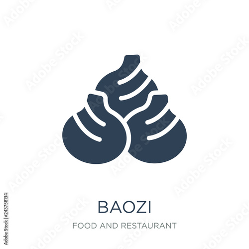 baozi icon vector on white background  baozi trendy filled icons