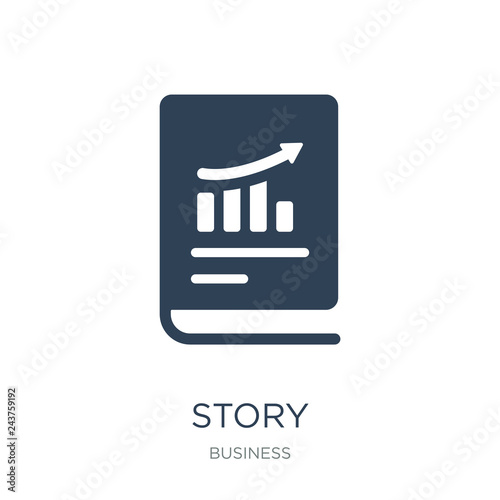 story icon vector on white background, story trendy filled icons