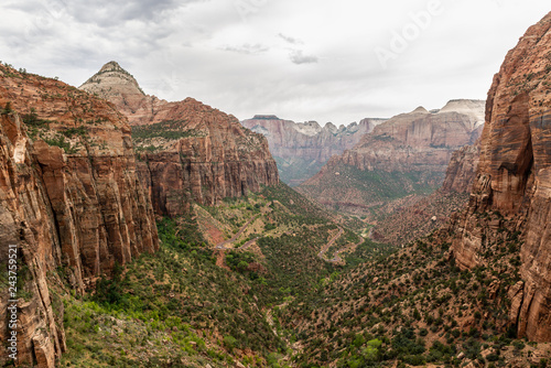 View from the Canyon Overlook Trail in Zion National Park, Utah