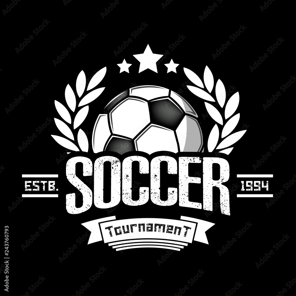 Soccer logo design template Soccer logo design template