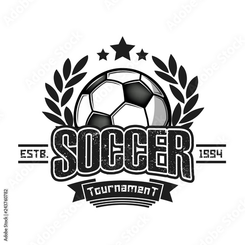 Soccer logo design template