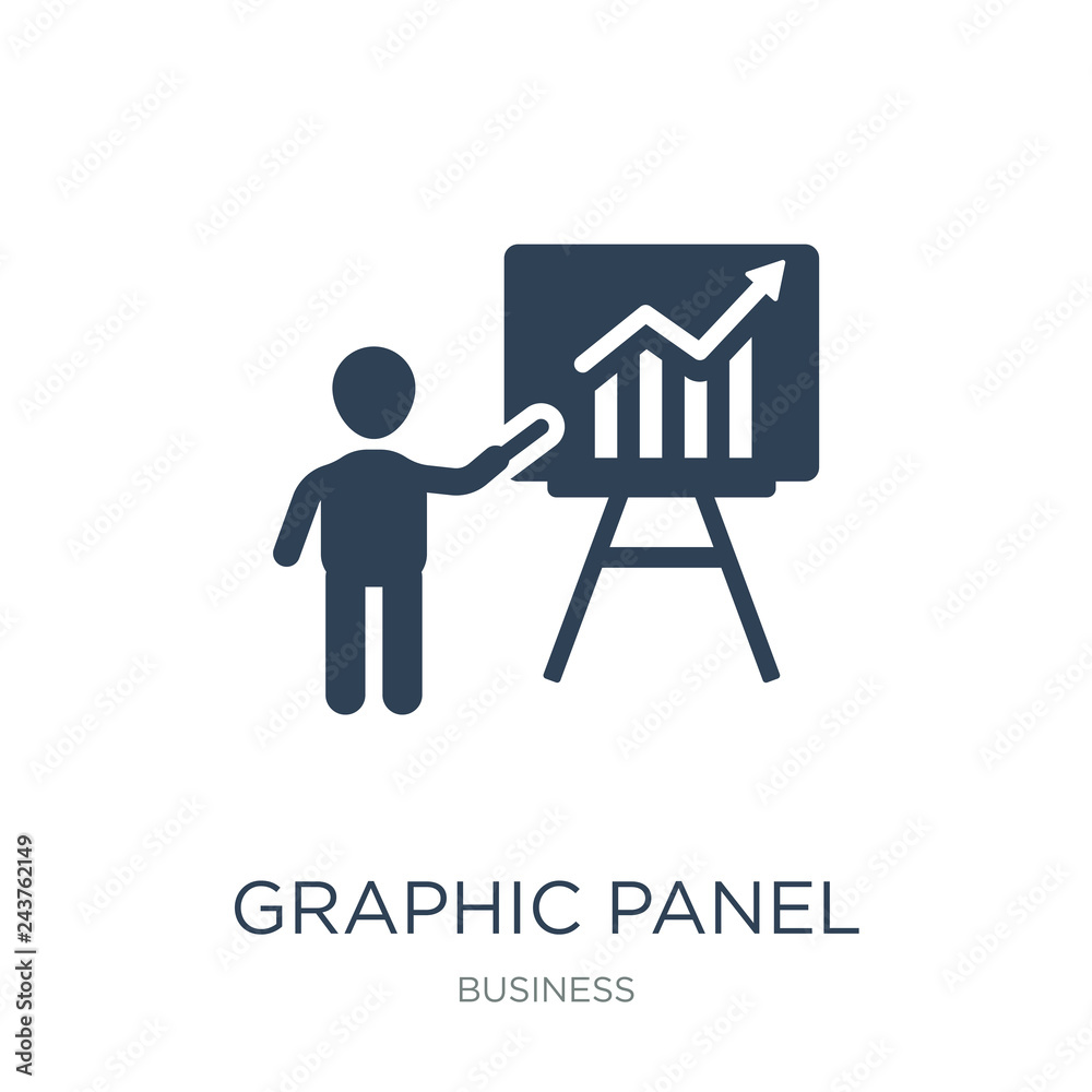 graphic panel and man icon vector on white background, graphic p graphic panel and man icon vector on white background, graphic p