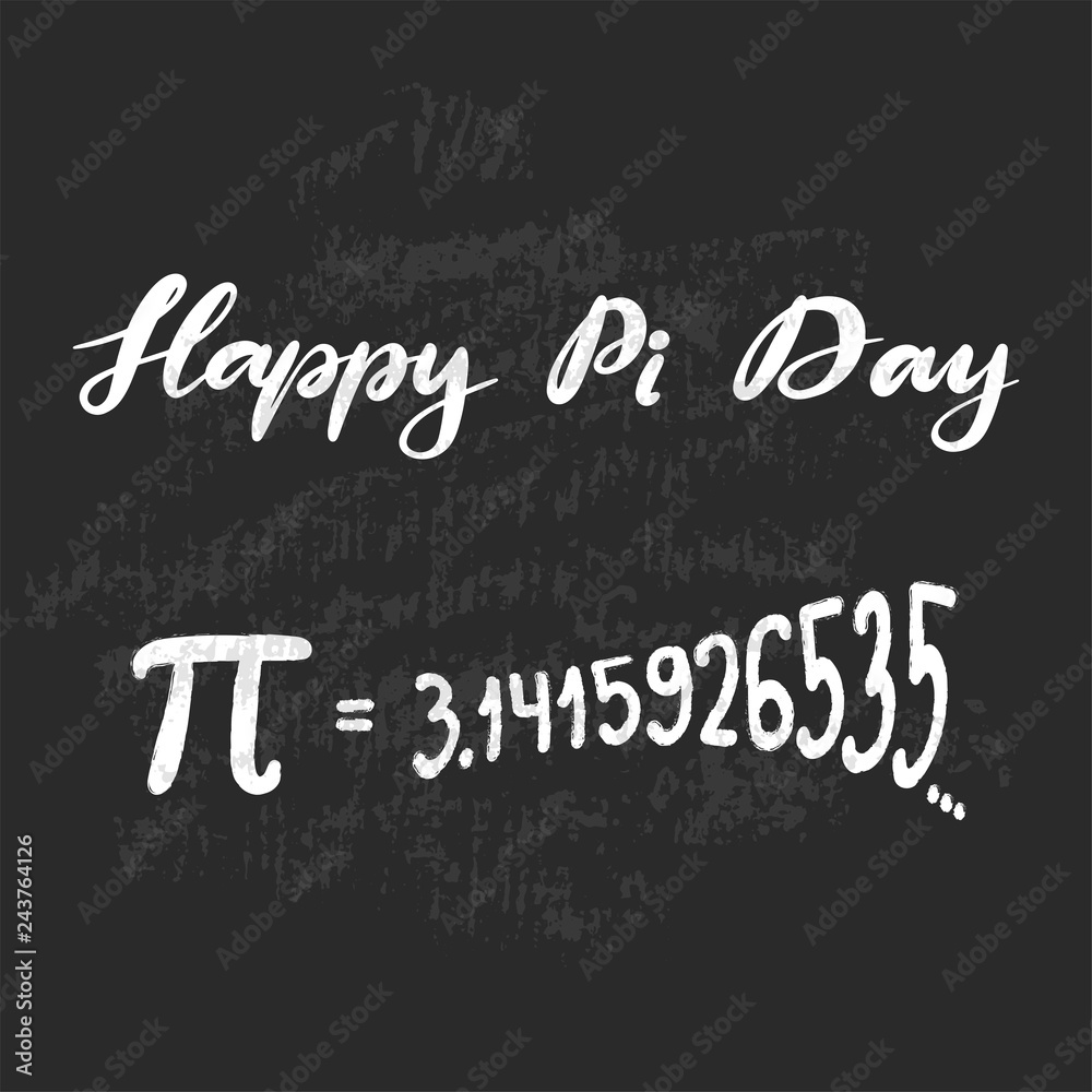 Plakat Vector illustration for Happy Pi Day.