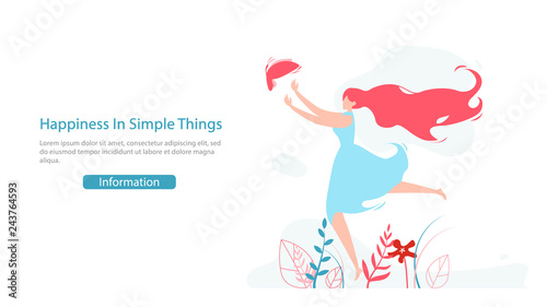 Women Psychology Course Flat Vector Web Page