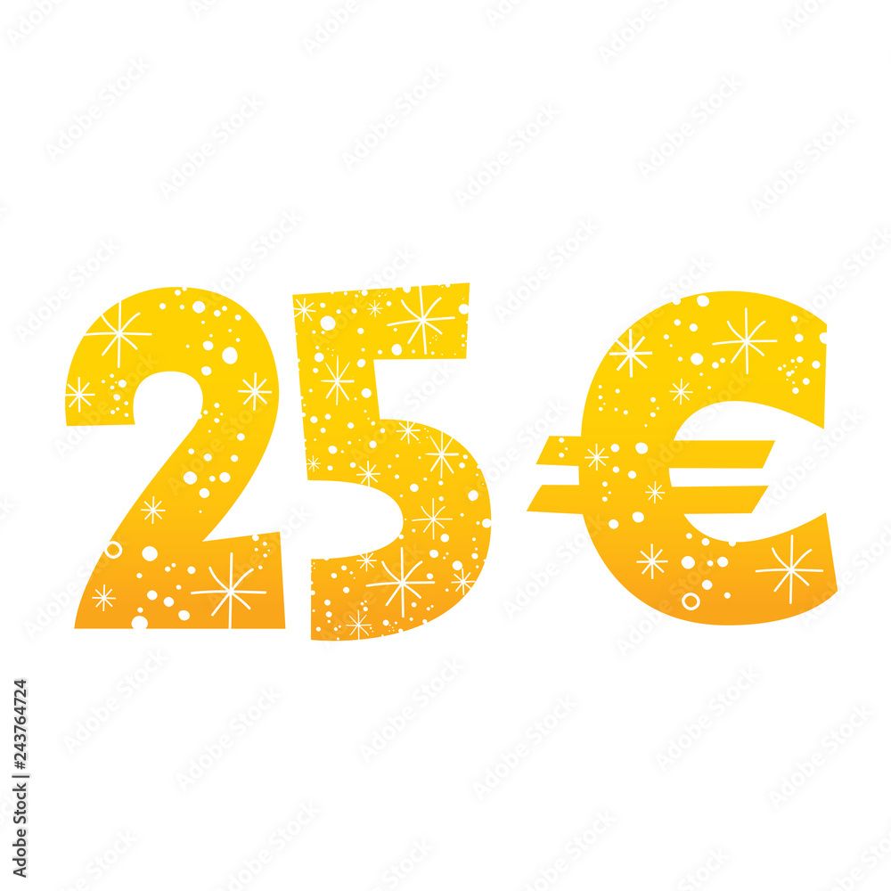 25 Euro sign icon symbol Adobe Stock