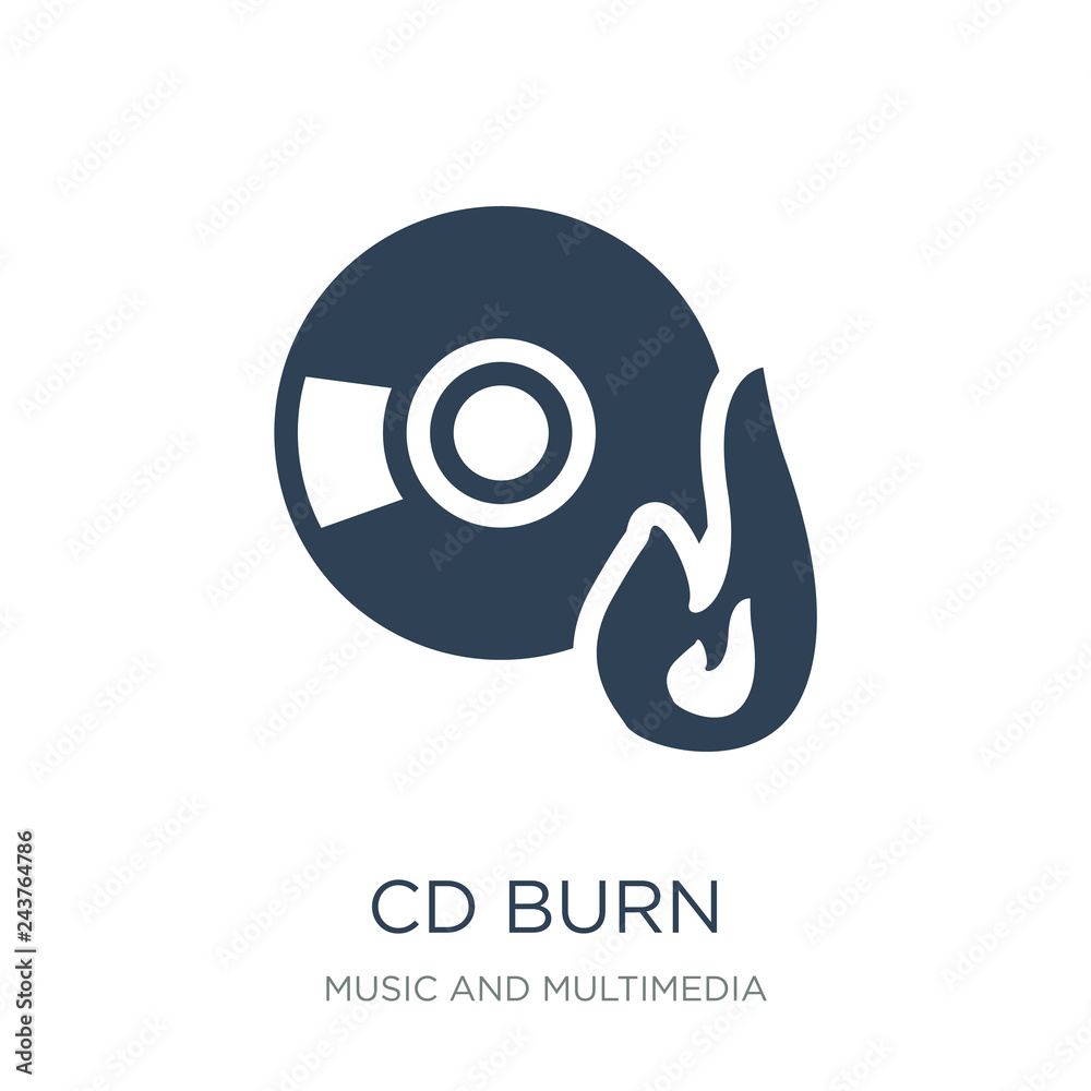 cd burn icon vector on white background, cd burn trendy filled i cd burn icon vector on white background, cd burn trendy filled i