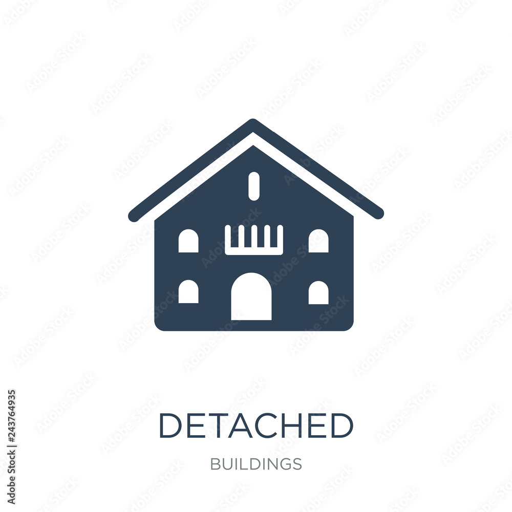 detached icon vector on white background, detached trendy filled detached icon vector on white background, detached trendy filled