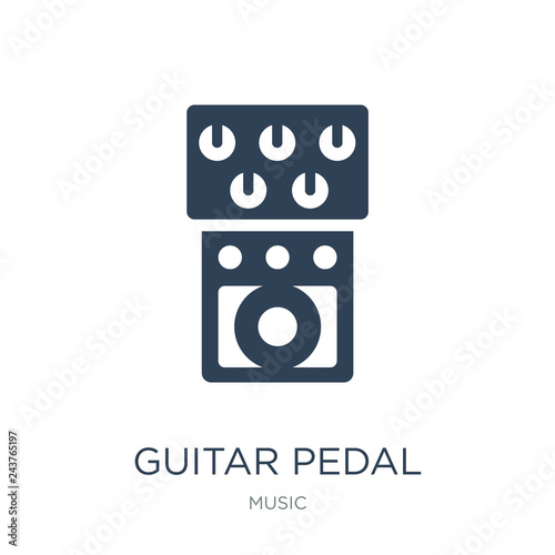 guitar pedal icon vector on white background, guitar pedal trend