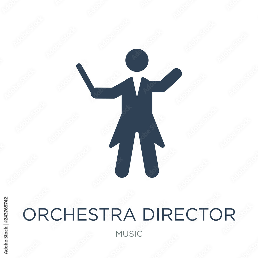 orchestra director icon vector on white background, orchestra di orchestra director icon vector on white background, orchestra di