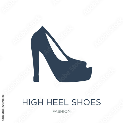 high heel shoes icon vector on white background, high heel shoes