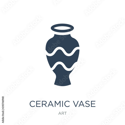 ceramic vase icon vector on white background, ceramic vase trend
