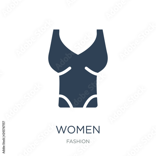 women sleeveless shirt icon vector on white background, women sl