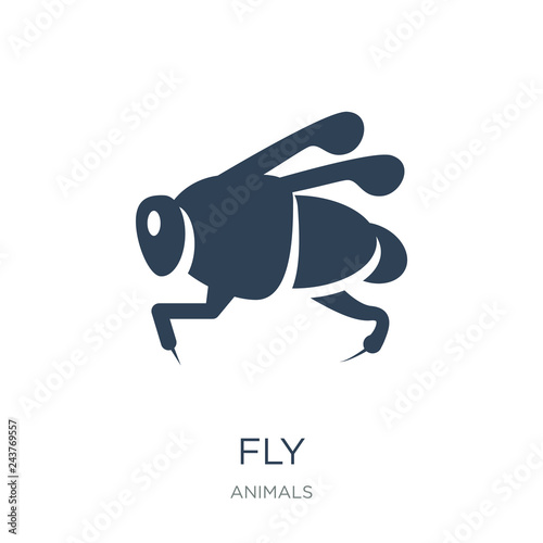 fly icon vector on white background, fly trendy filled icons fro