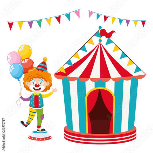 Vector Illustration Of Circus