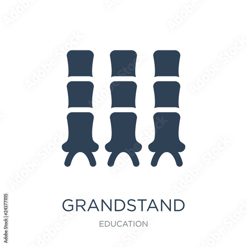 grandstand icon vector on white background, grandstand trendy fi