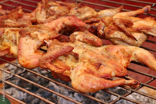 grilled chicken at street food