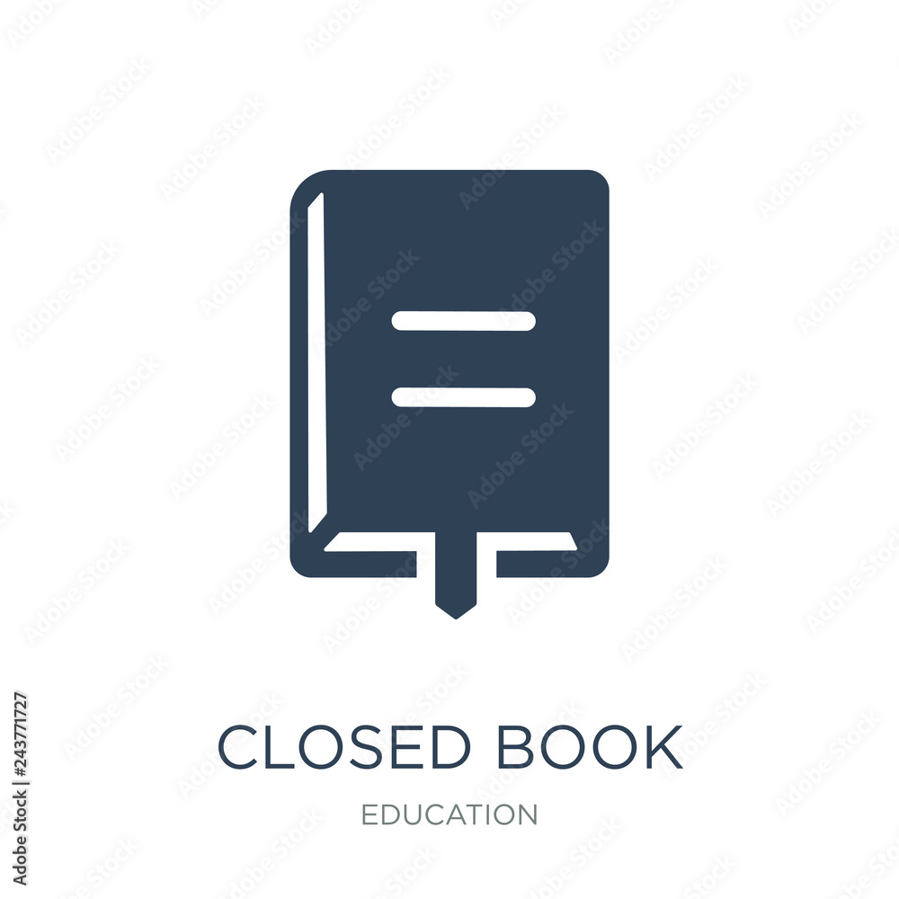 closed book with marker icon vector on white background, closed closed book with marker icon vector on white background, closed