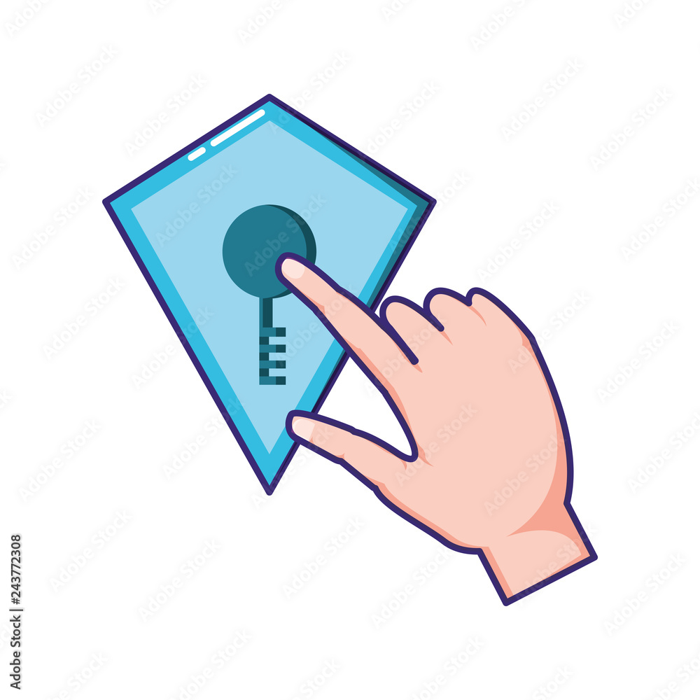shield with key door security icon