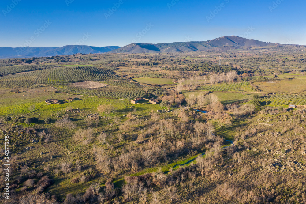 Naklejka premium An aerial view of the amazing