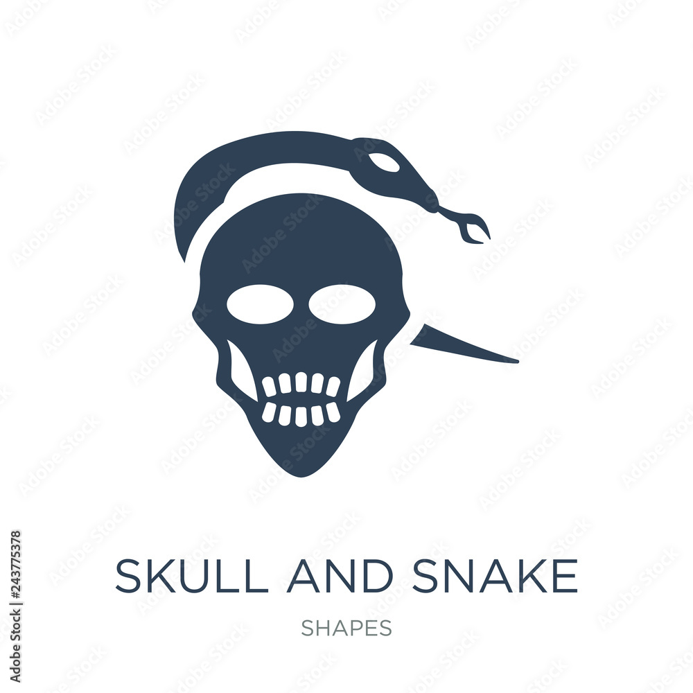skull and snake icon vector on white background, skull and snake trendy filled icons from Shapes collection, skull and snake vector illustration skull and snake icon vector on white background, skull and snake trendy filled icons from Shapes collection, skull and snake vector illustration