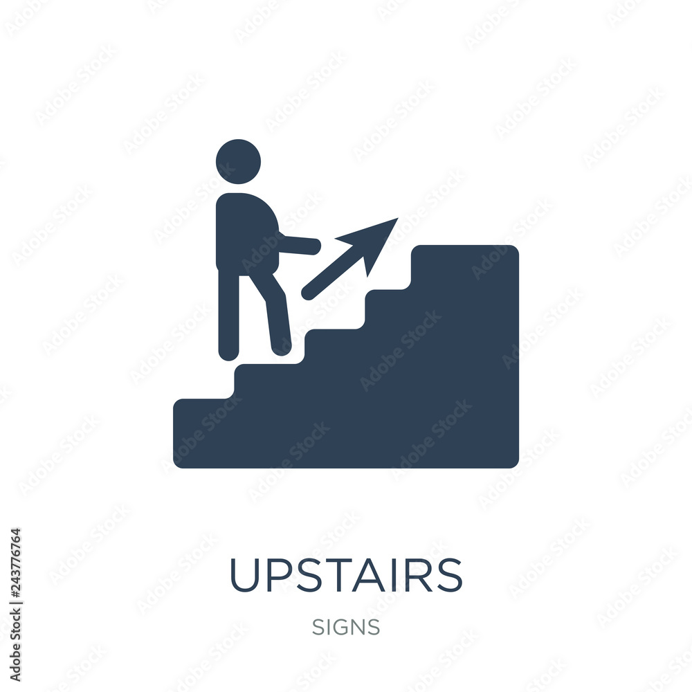 upstairs icon vector on white background, upstairs trendy filled icons from Signs collection, upstairs vector illustration upstairs icon vector on white background, upstairs trendy filled icons from Signs collection, upstairs vector illustration