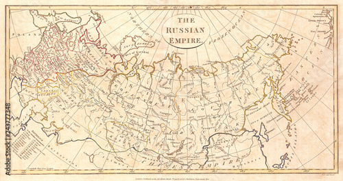 1799  Clement Cruttwell Map of Russian Empire