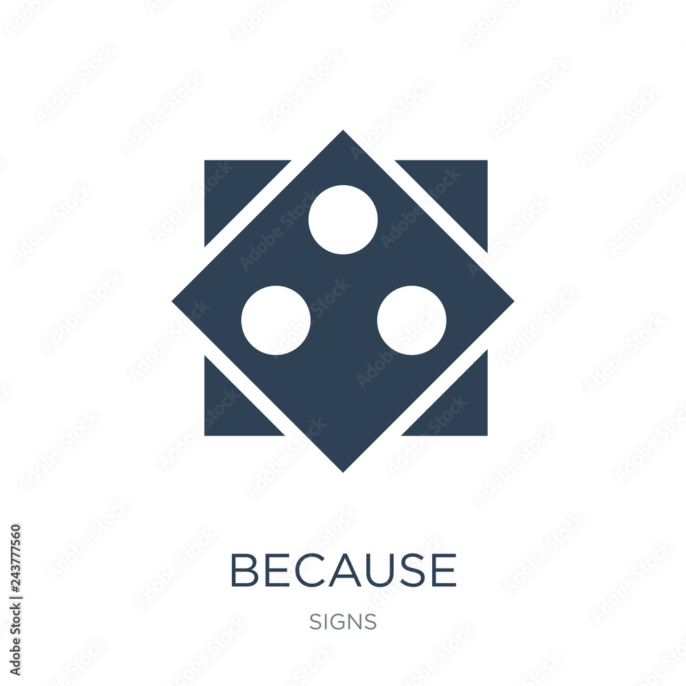 because icon vector on white background, because trendy filled icons from Signs collection, because vector illustration because icon vector on white background, because trendy filled icons from Signs collection, because vector illustration