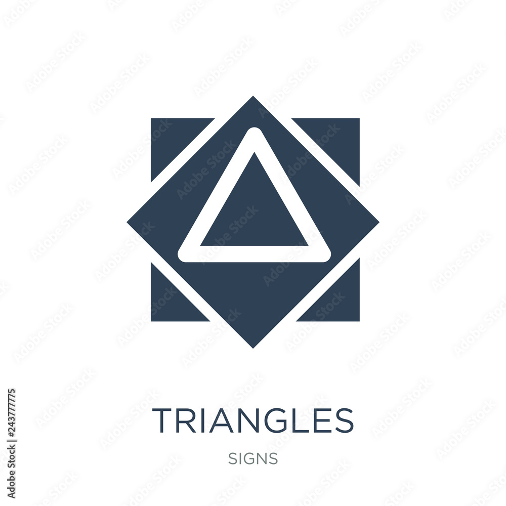 triangles icon vector on white background, triangles trendy filled icons from Signs collection, triangles vector illustration triangles icon vector on white background, triangles trendy filled icons from Signs collection, triangles vector illustration