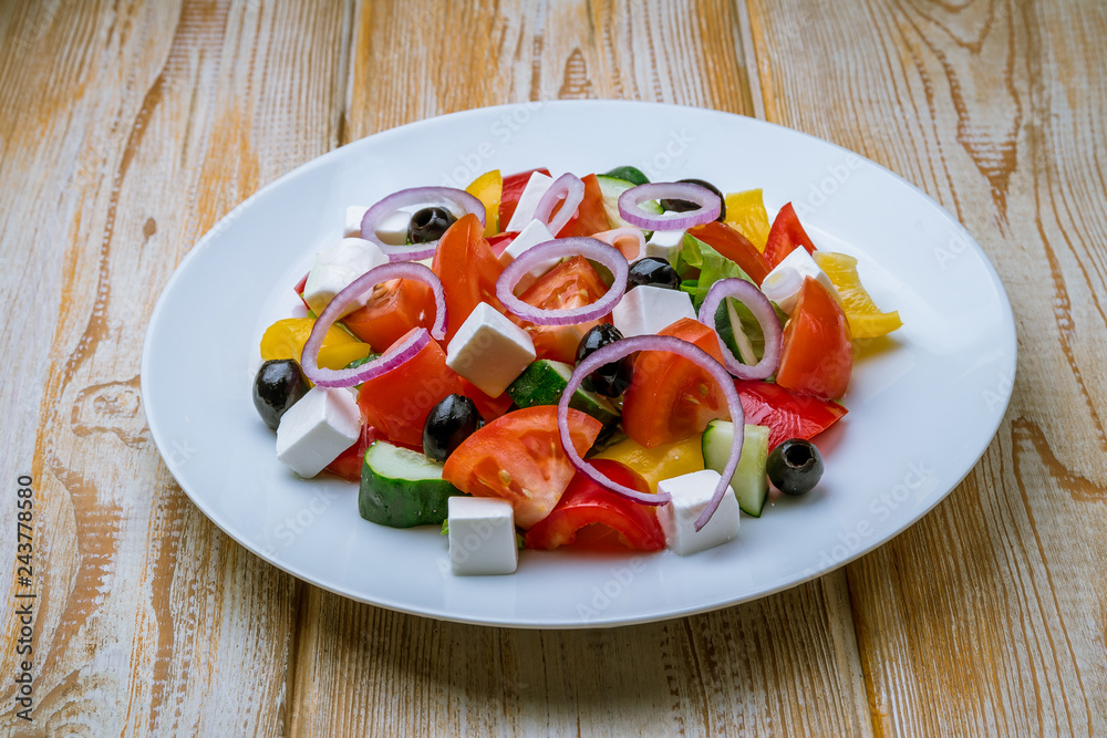 Greek salad with feta Greek salad with feta